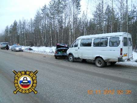 Сводка ДТП на дорогах Коми за 12 ноября 2012 года