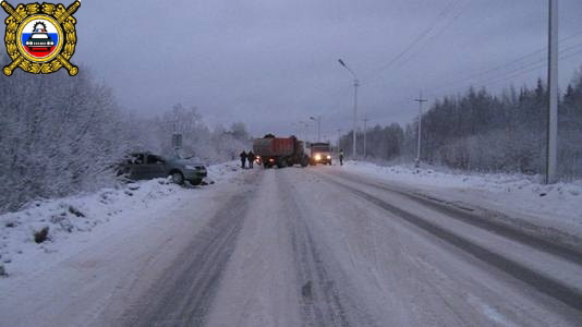 Сводка ДТП на дорогах Республики Коми 25 ноября 2012 года