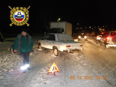 Сводка ДТП на дорогах Республики Коми 3 декабря 2012 года