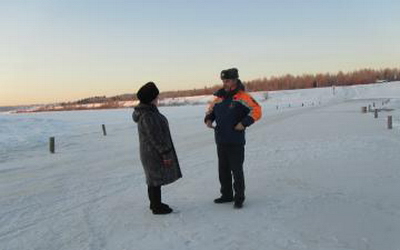 В Усть-Куломском районе Коми открылась первая ледовая переправа