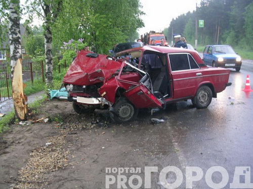 Сыктывкар: Шестерка врезалась в дерево Сыктывкар: Шестерка врезалась в дерево