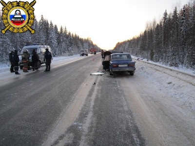 Сводка происшествия на дорогах Коми за 23 января 2012 года