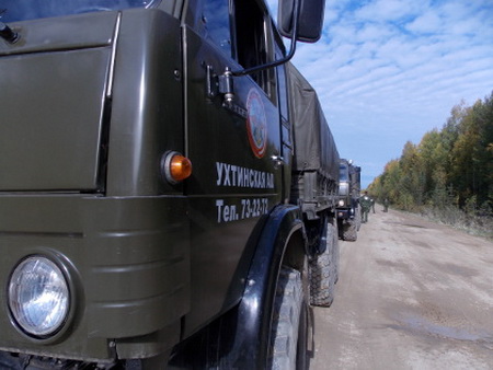 Курсанты ухтинской автошколы совершили марш-бросок Курсанты ухтинской автошколы совершили марш-бросок
