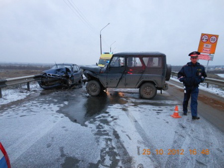 Сводка ГИБДД на дорогах Коми за 25 октября 2012 года