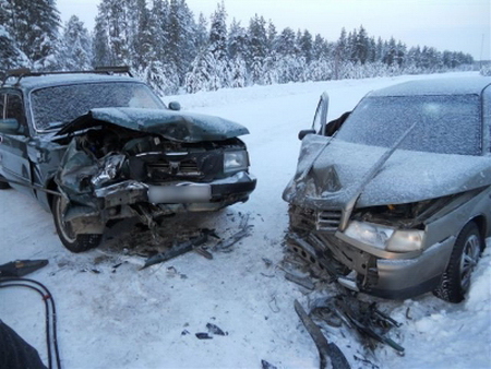 Сводка ДТП на дорогах Республики Коми 6 января 2013 года