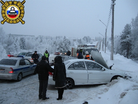 Сводка ДТП на дорогах Республики Коми 9 января 2013 года