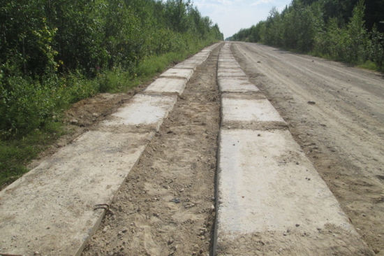 Дорога в ухтинском поселке Боровой восстановлена Дорога в ухтинском поселке Боровой восстановлена